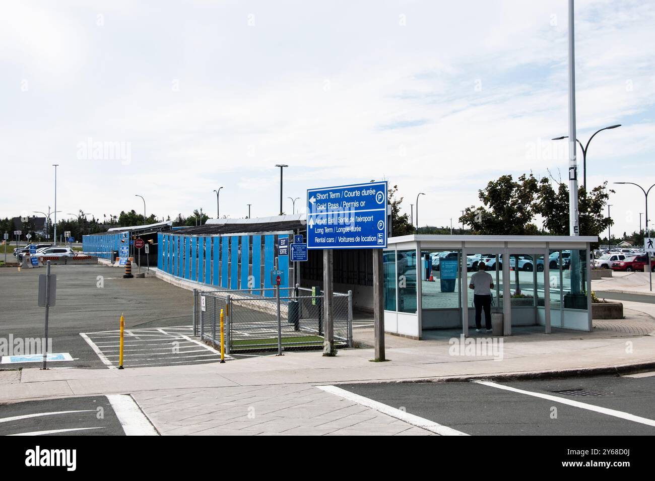 Parcheggio all'aeroporto di St. John's, Newfoundland & Labrador, Canada Foto Stock
