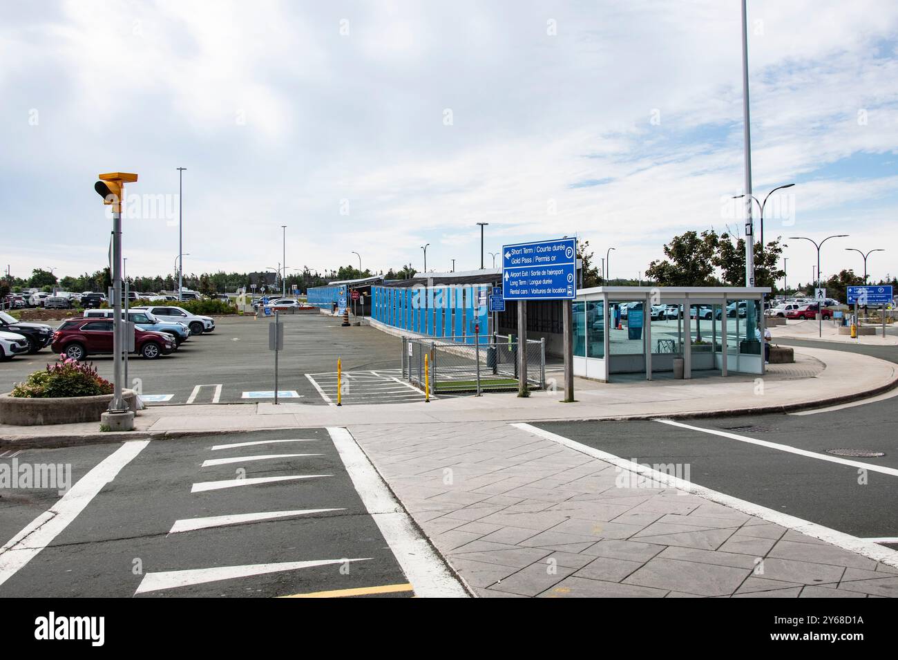 Parcheggio all'aeroporto di St. John's, Newfoundland & Labrador, Canada Foto Stock