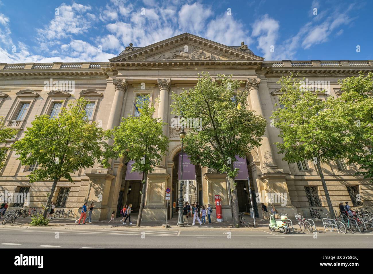 Staatsbibliothek zu Berlin der Humboldt-Universität, Unter den Linden, Mitte, Berlino, Deutschland Foto Stock