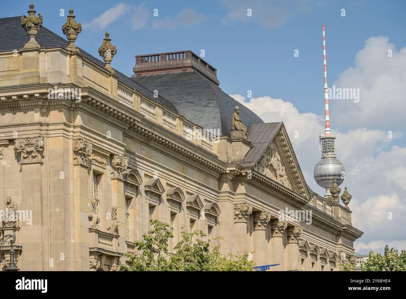 Staatsbibliothek zu Berlin der Humboldt-Universität, Unter den Linden, Mitte, Berlino, Deutschland Foto Stock