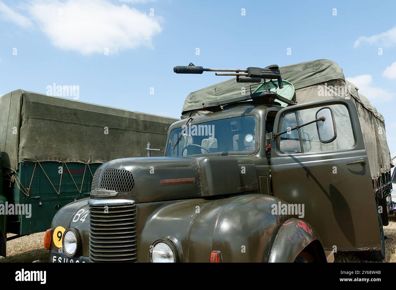 Un veicolo militare di comma in mostra all'Ackworth Classic Vehicle Rally, West Yorkshire UK nel 2005 Foto Stock