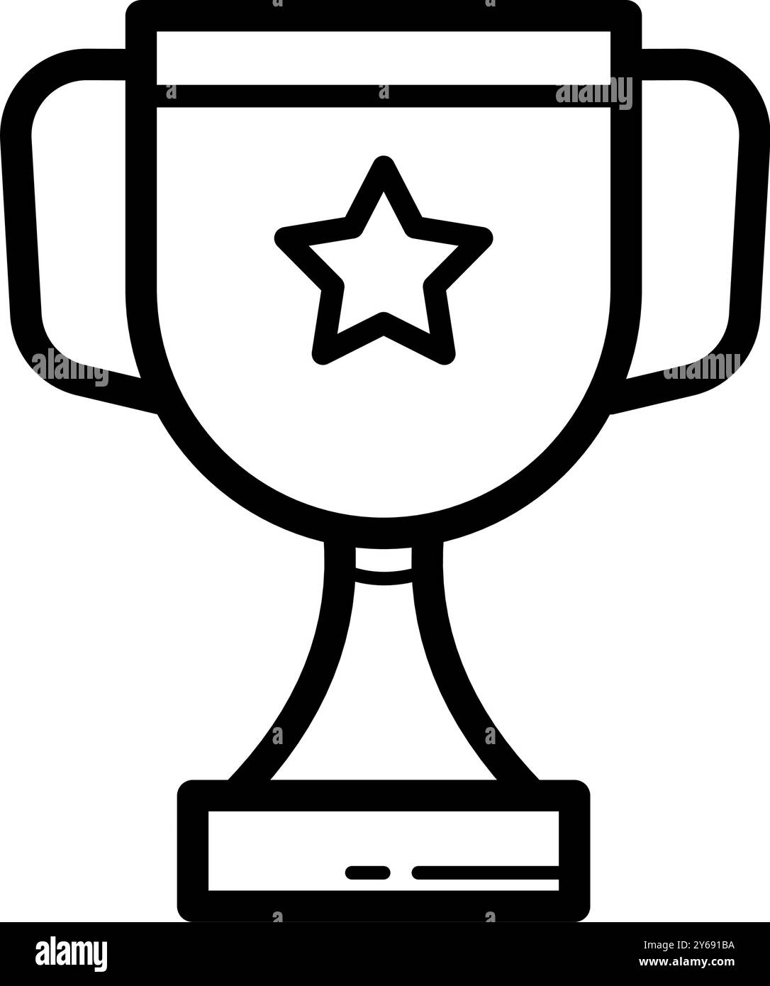 coppa, trofeo - icona vettoriale Illustrazione Vettoriale