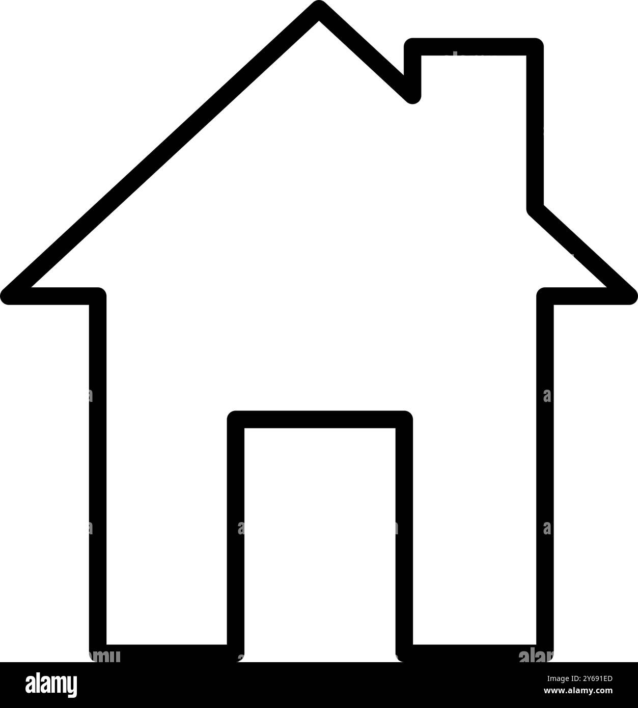 casa, home page - icona vettoriale Illustrazione Vettoriale