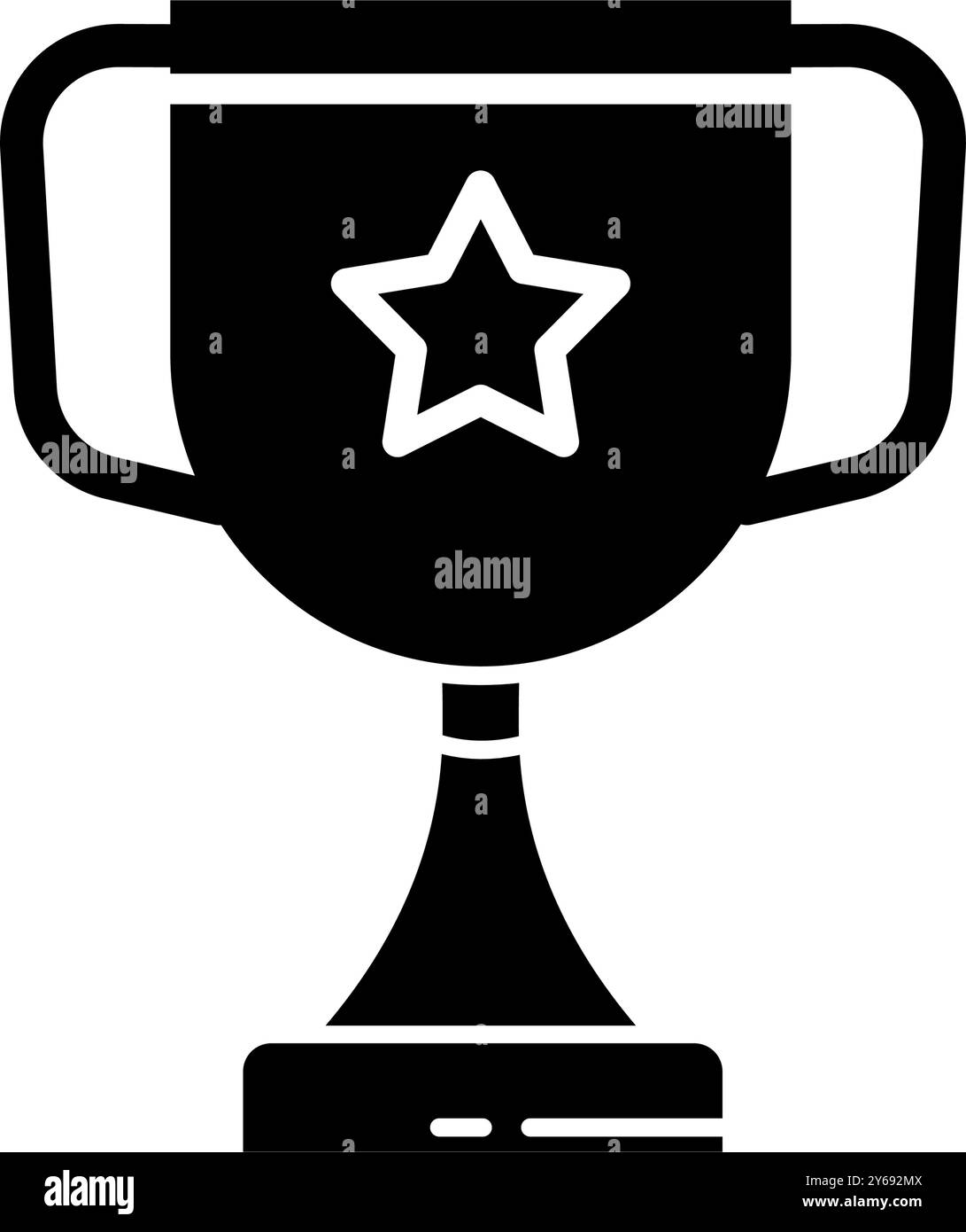 coppa, trofeo - icona vettoriale Illustrazione Vettoriale