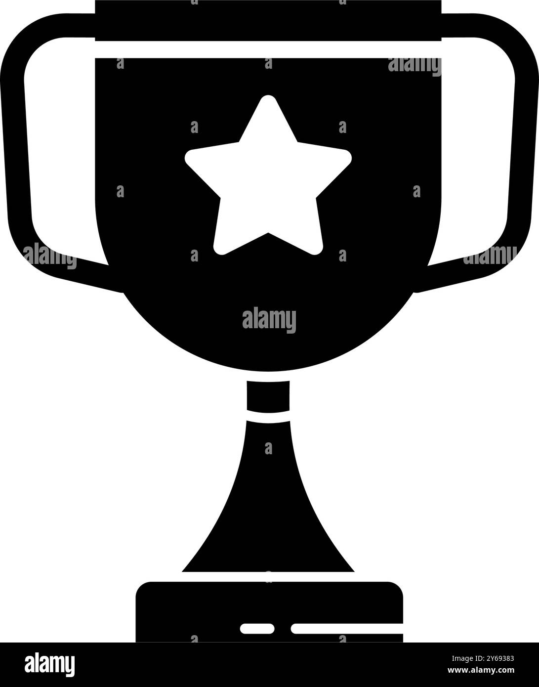 coppa, trofeo - icona vettoriale Illustrazione Vettoriale