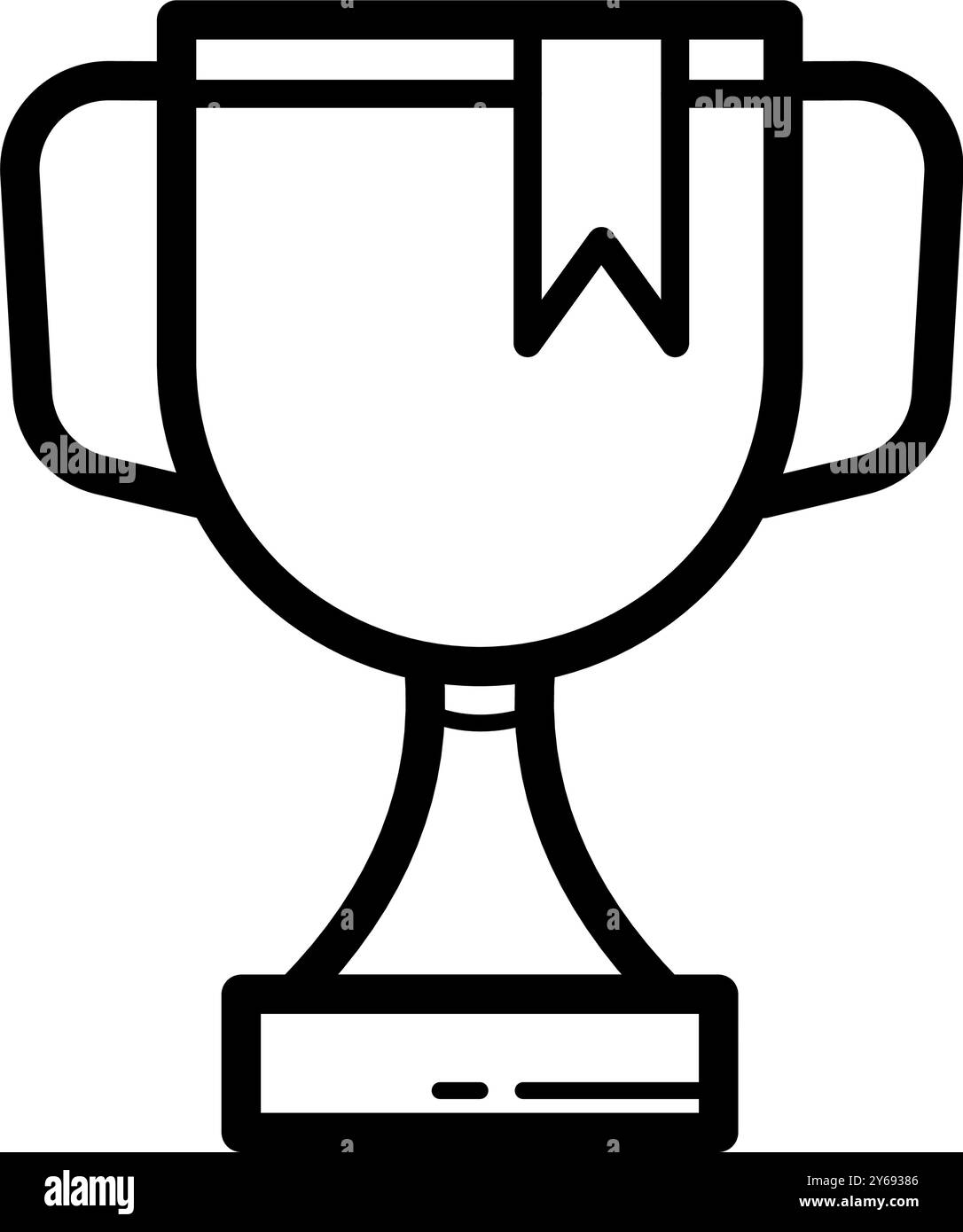 coppa, trofeo - icona vettoriale Illustrazione Vettoriale