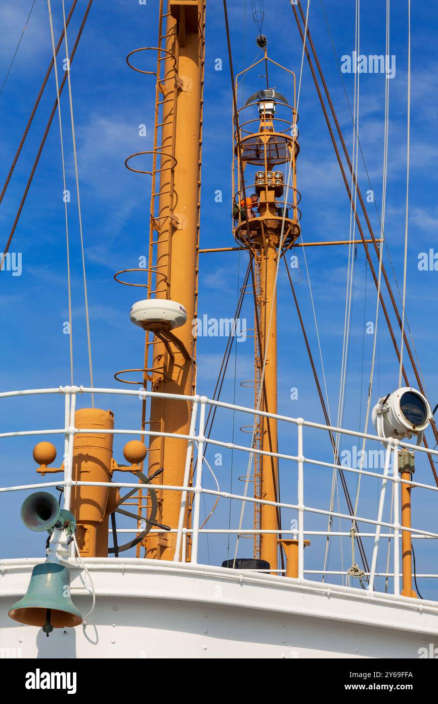 Nantucket Lightship LV-112 Museum, Boston, Massachusetts, Stati Uniti Foto Stock