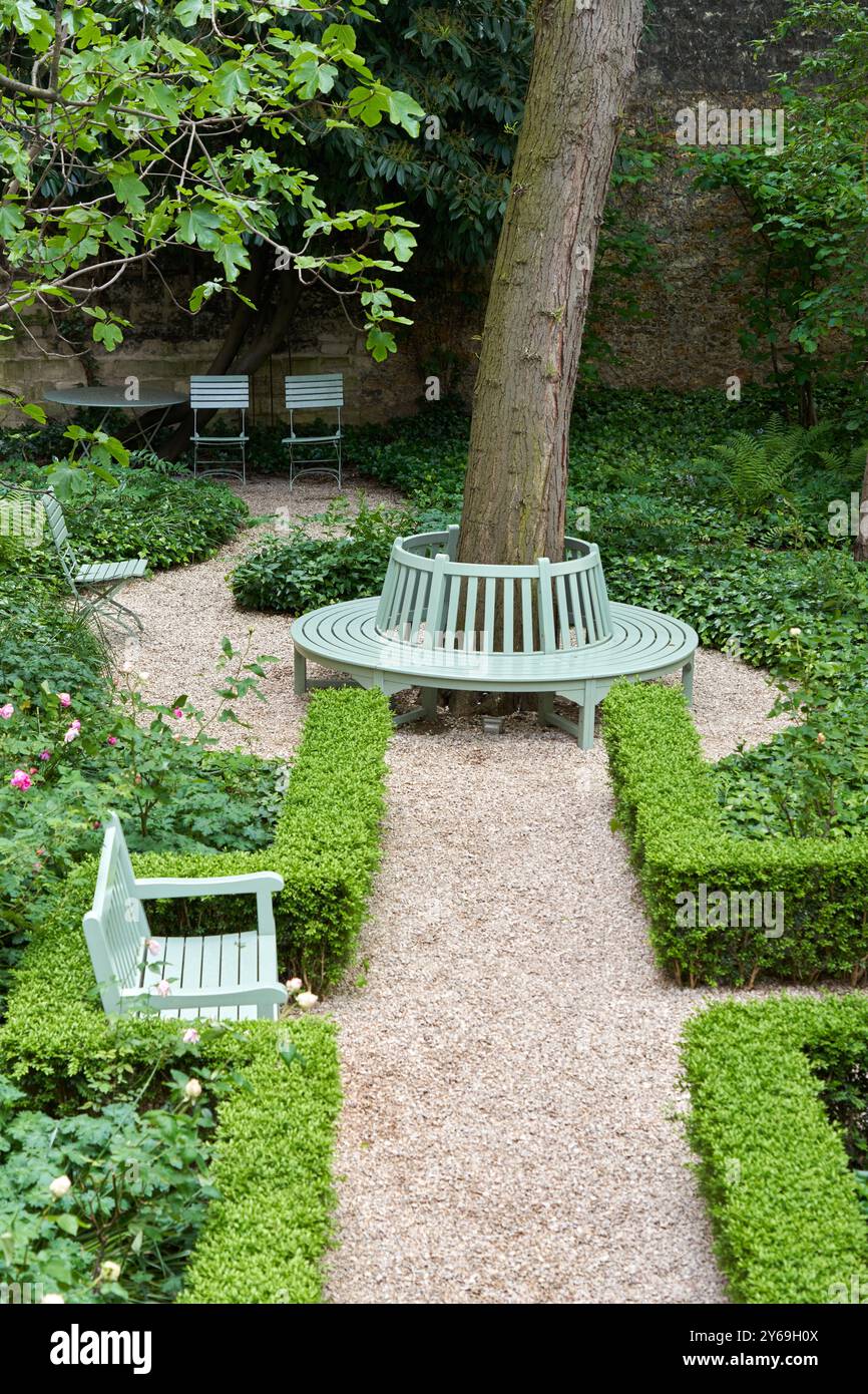 Giardino, Museo Eugène Delacroix, Parigi, Francia. Foto Stock