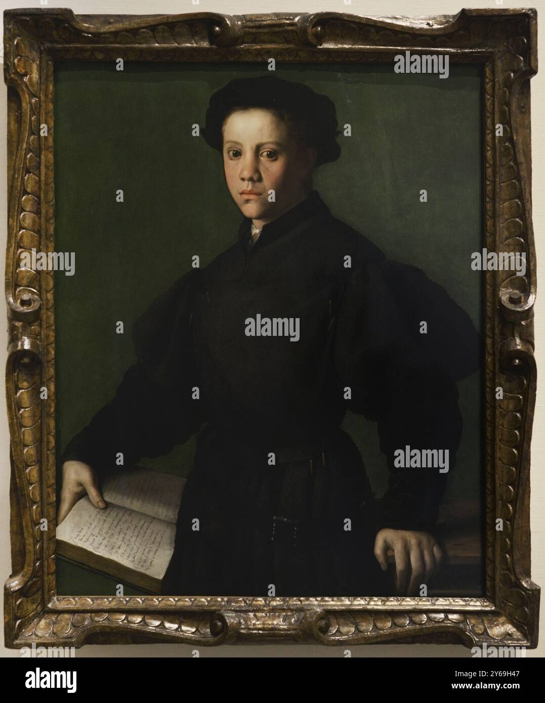 Agnolo Allori (1503-1572), conosciuto come Bronzino. Pittore italiano. Ritratto di Lorenzo Lenzi, ca. 1527-1528. Olio su pannello di legno (90 x 71 cm). Pinacoteca Castello Sforzesco, Milano, Italia. Foto Stock