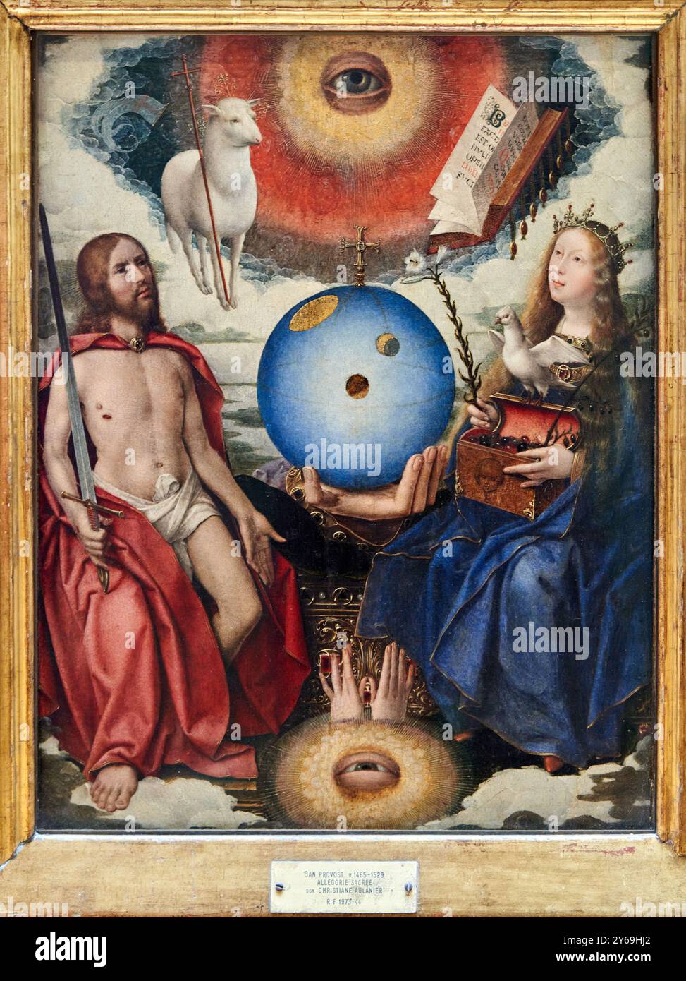 Christian Allegory, Oil on panel (Oak), circa 1510-1515, Jan PROVOST, Mons (Belgique), vers 1465 - Bruges (Belgique), 1529, Musée du Louvre, Parigi, Francia. Foto Stock