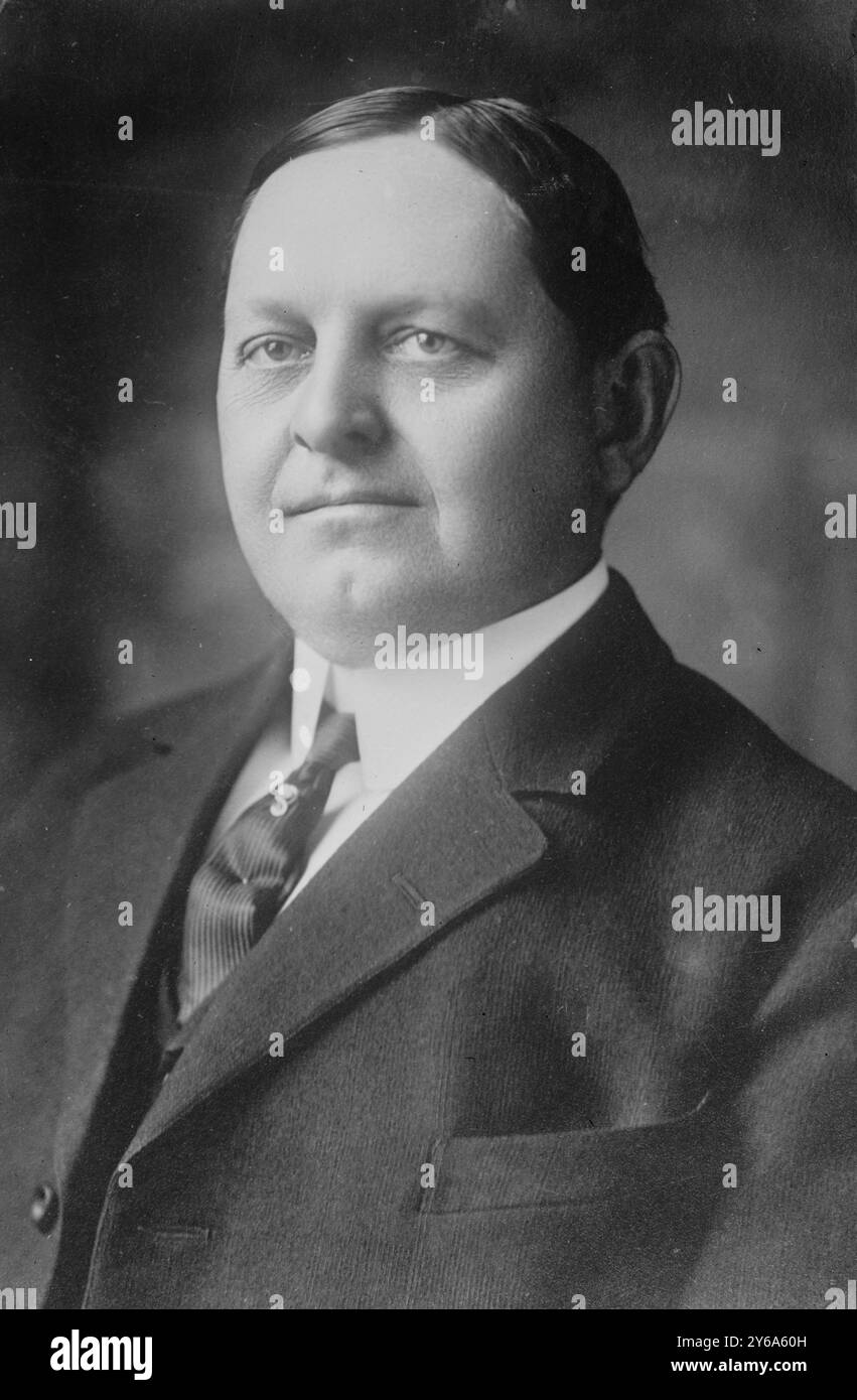 Oscar W. Underwood, la fotografia mostra il politico americano Oscar Wilder Underwood (1862-1929)., 11/10/10, Glass negative, 1 negativo: Vetro; 5 x 7 pollici o più piccolo. Foto Stock