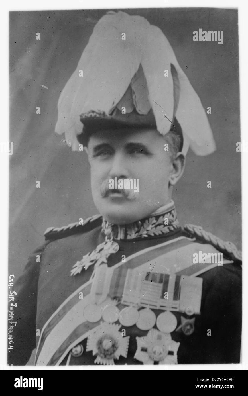 Gen. Sir John French, 9/1/11, Glass negative, 1 negativo: Vetro; 5 x 7 poll. o più piccolo. Foto Stock