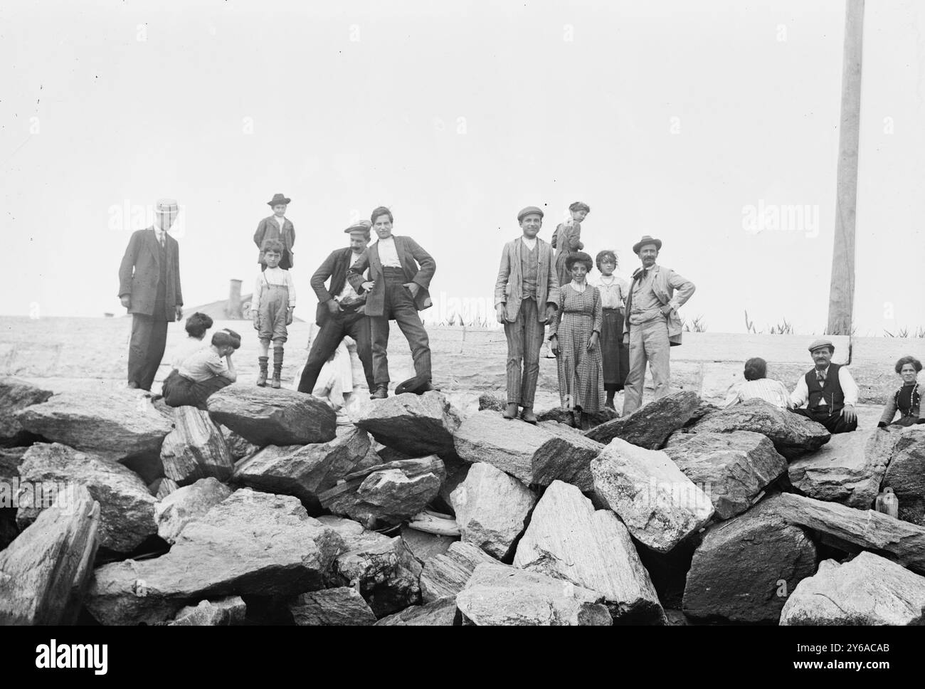 In quarantena su Hoffman ISLl'd, tra CA. 1910 e CA. 1915, Hoffman ISL, Glass negative, 1 negativo: Vetro; 5 x 7 pollici o più piccolo. Foto Stock