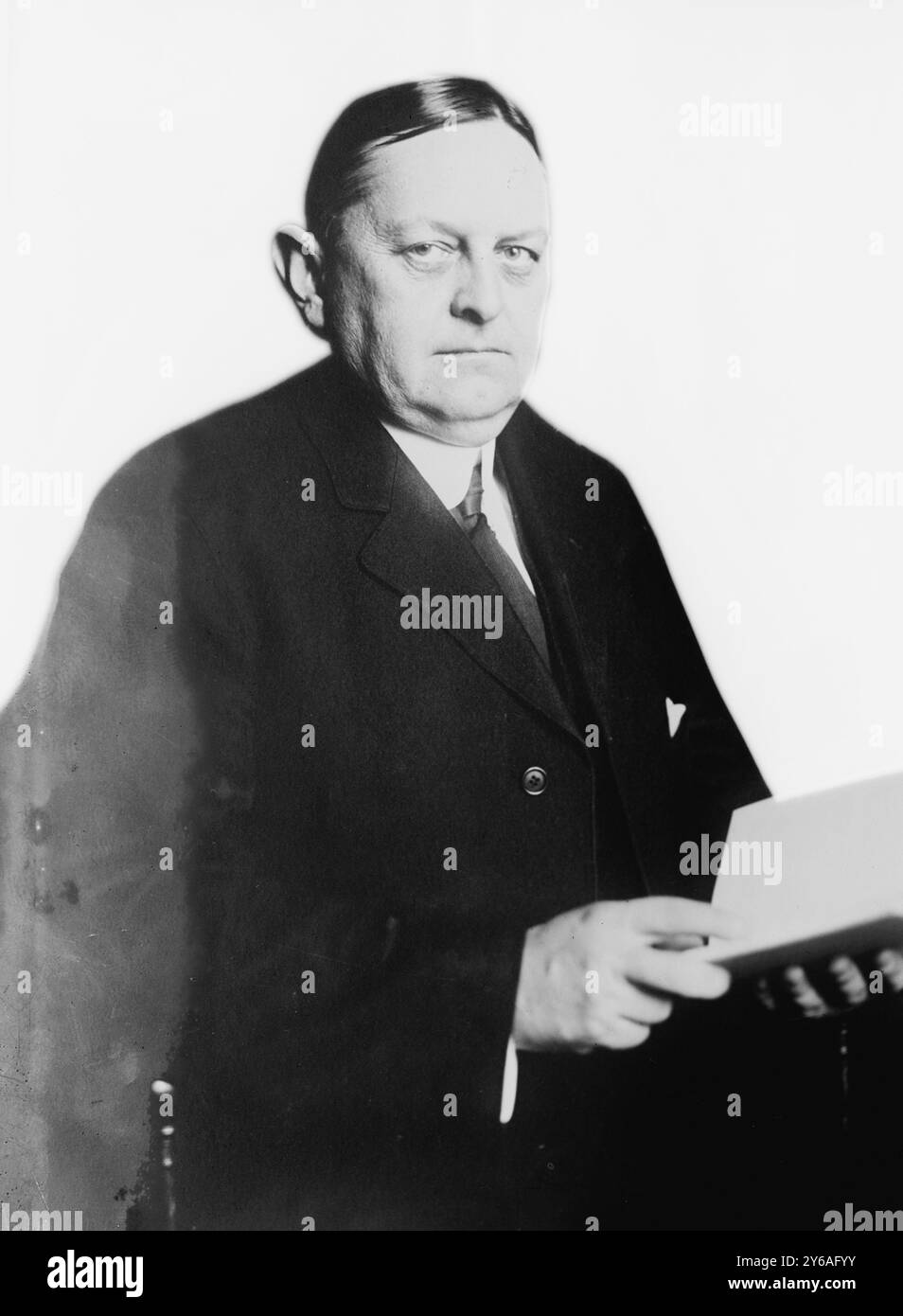 Oscar Underwood, la fotografia mostra il politico americano Oscar Wilder Underwood (1862-1929)., tra CA. 1910 e CA. 1915, Glass negative, 1 negativo: Vetro; 5 x 7 pollici. o più piccolo. Foto Stock