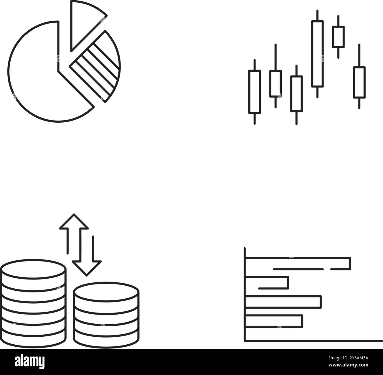 Icona degli investimenti aziendali modello di progettazione illustrativo Illustrazione Vettoriale