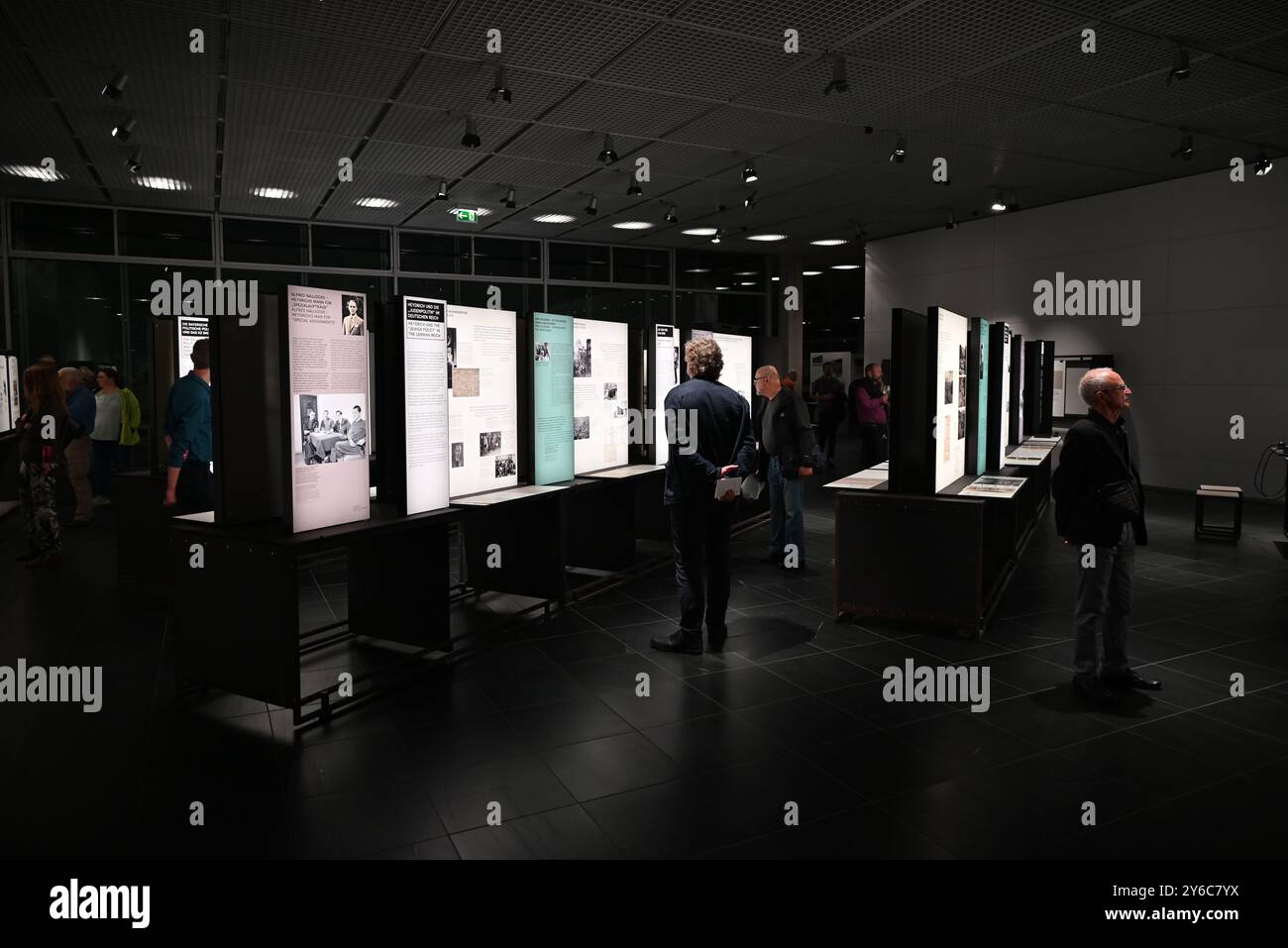 Berlino, Germania. 24 settembre 2024. Una nuova mostra Reinhard Heydrich. La carriera e la violenza si aprono a Berlino, in Germania, presentando la sua ascesa al potere nello stato nazista e le sue attività poco conosciute nel Protettorato di Boemia e Moravia. La foto è del 24 settembre 2024. Crediti: Jaromir Mrhal/CTK Photo/Alamy Live News Foto Stock