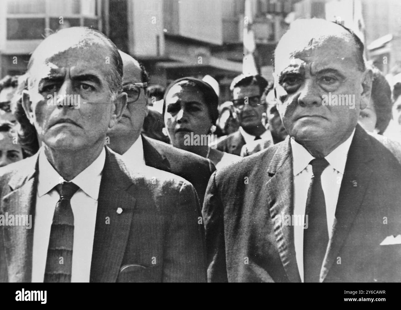 ROBERTO CHIARI A PANAMA CONDUCE LA MARCIA FUNEBRE / ; 17 GENNAIO 1964 Foto Stock
