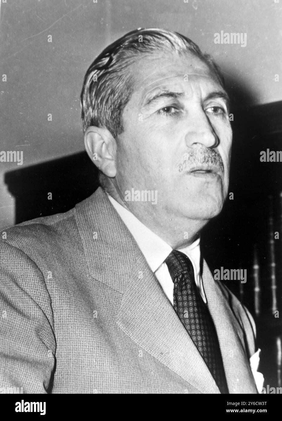GOVERNO ARGENTINO MIGUEL ANGEL ZABALA ORTIZ - MINISTRO DEGLI AFFARI FORIEGN A BUENOS AIRES, ARGENTINA; 14 OTTOBRE 1963 Foto Stock