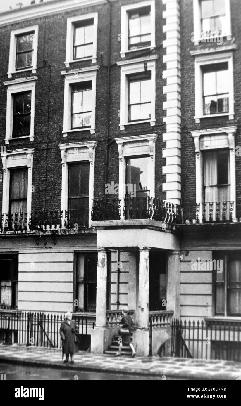 PETER RACHMAN'S FIRST LONDON HOUSE / ; 15 LUGLIO 1963 Foto Stock