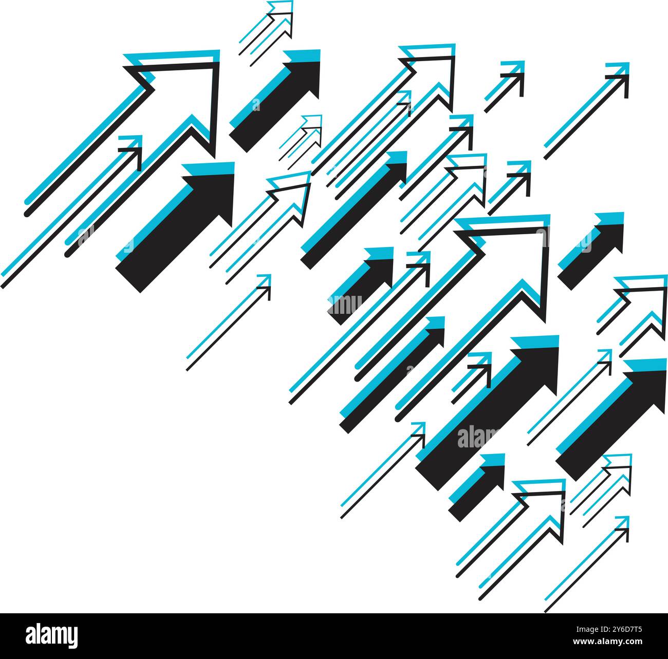 Business Arrow up growth trading investment Illustrazione Vettoriale