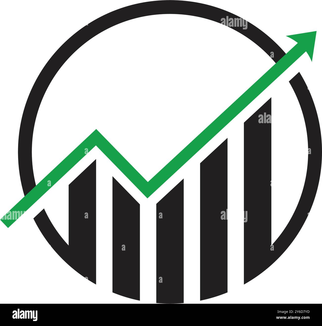 Business Arrow up growth trading investment Illustrazione Vettoriale