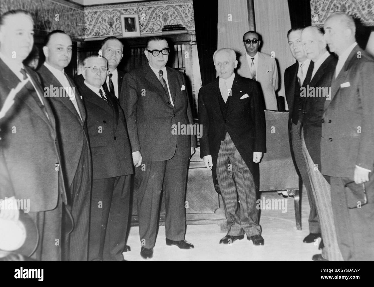 NUOVO GABINETTO DI GOVERNO TEMPORANEO GRECO AD ATENE / ; 21 GIUGNO 1963 Foto Stock
