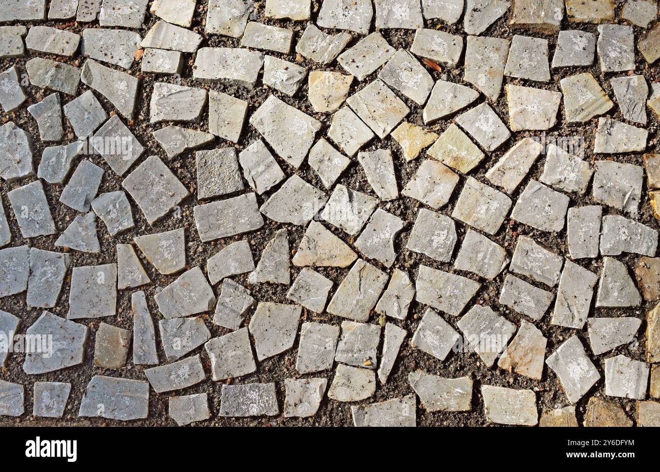 Mosaico sul marciapiede nel quartiere Tijuca, Rio de Janeiro, Brasile Foto Stock