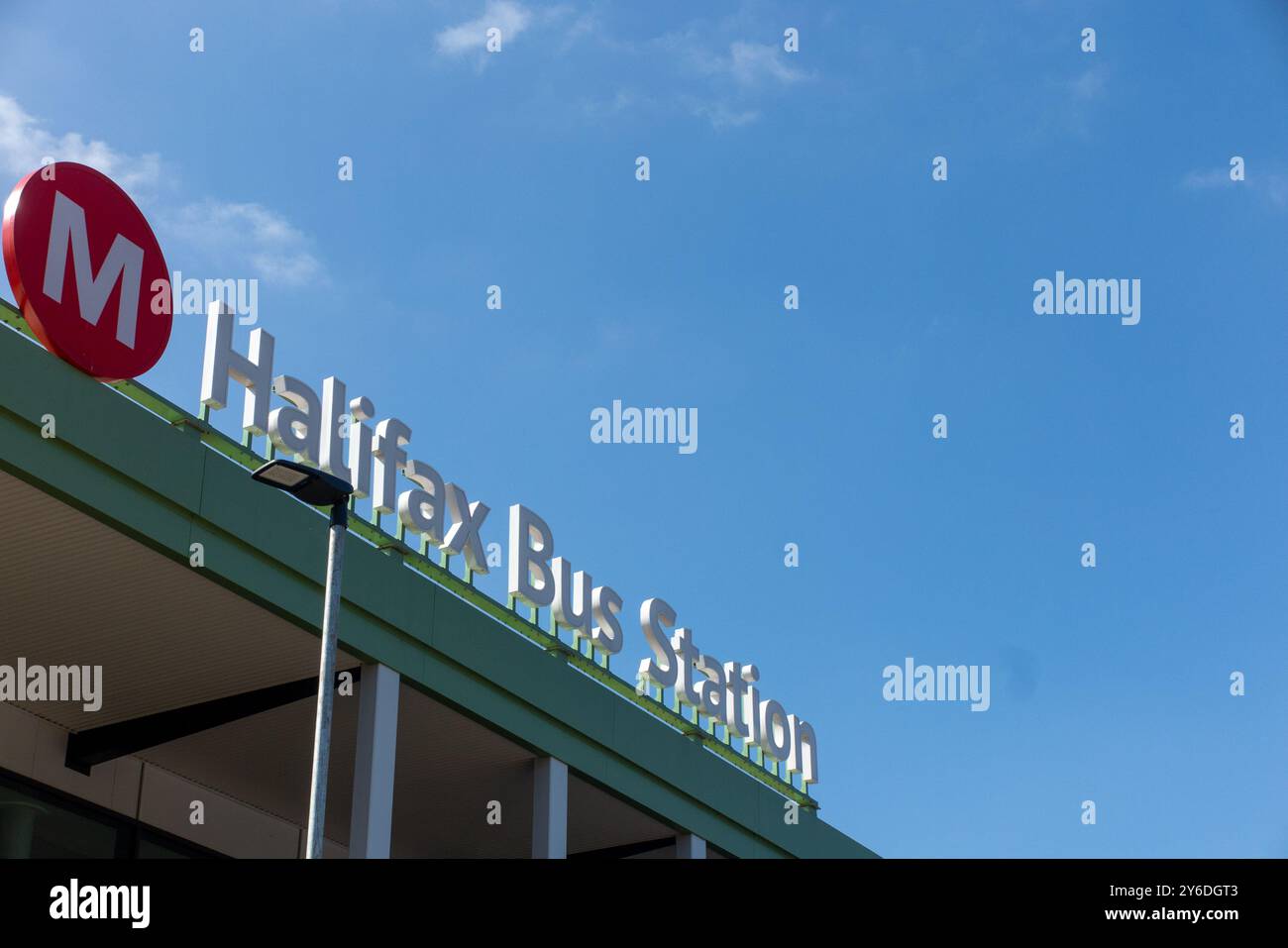 Stazione degli autobus di Halifax Foto Stock