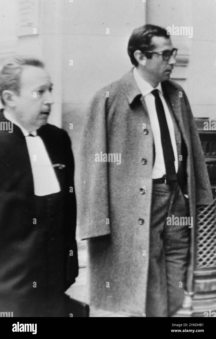 MEE JEAN P LE AVVOCATO CON ROGER VADIM A PARIGI / ; 10 MAGGIO 1963 Foto Stock