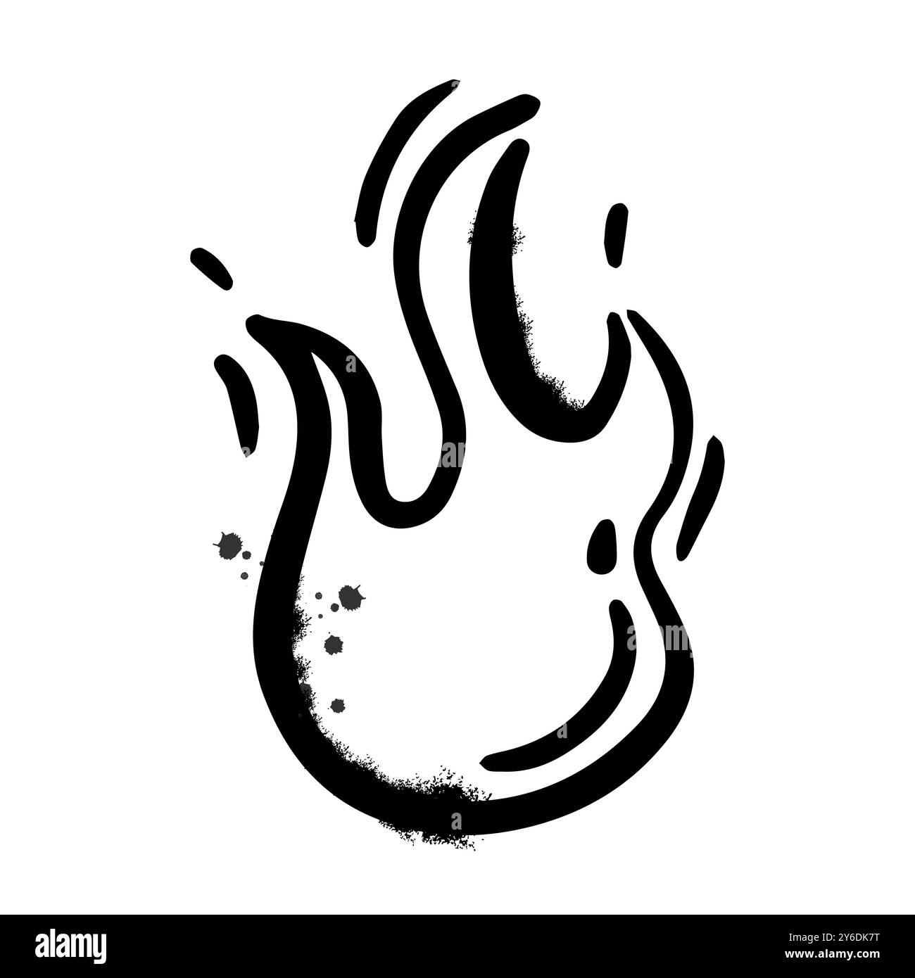 Elemento a trama spray per graffiti, isolato su sfondo bianco. Illustrazione vettoriale Illustrazione Vettoriale