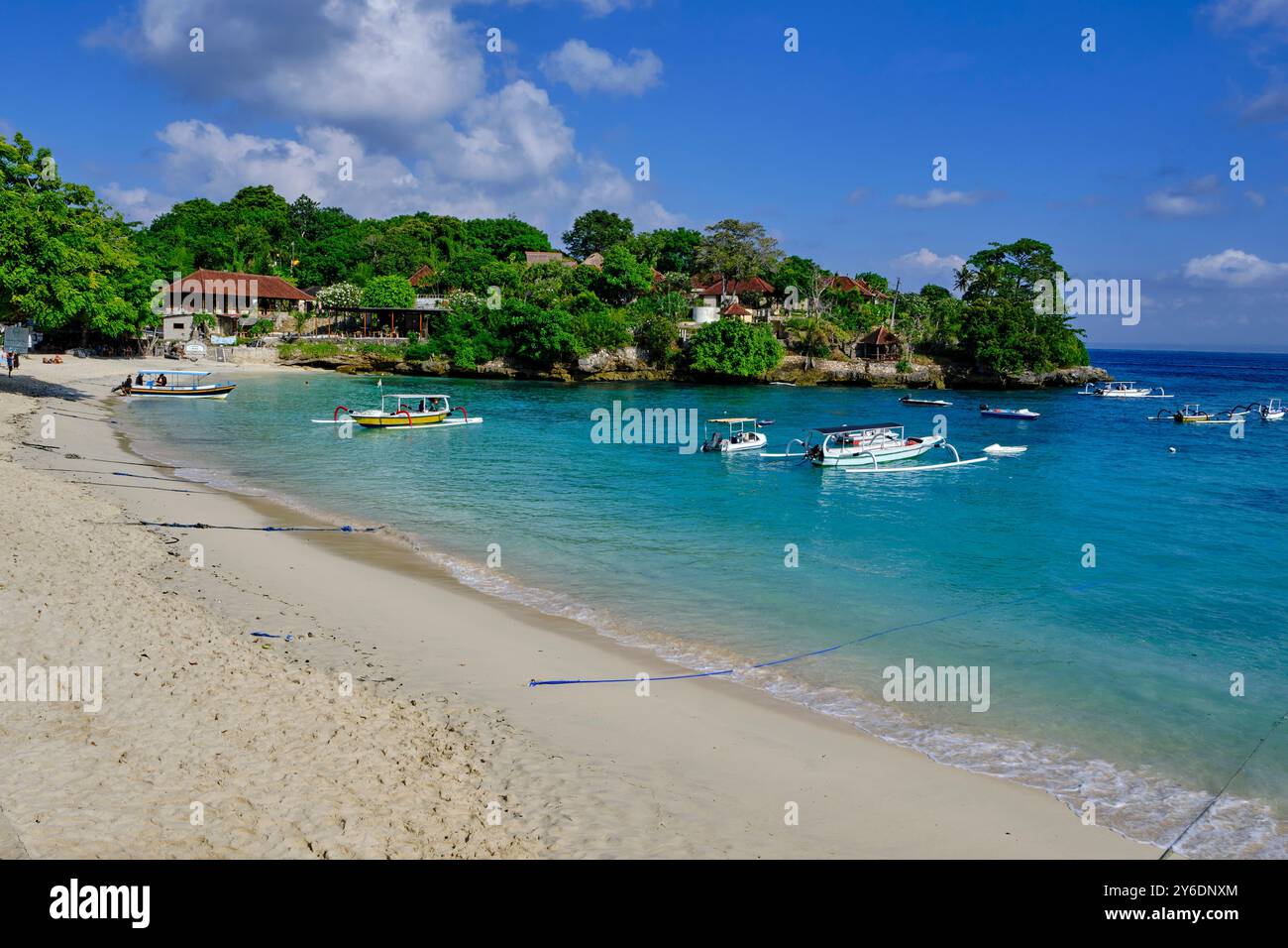 Indonesia, Bali, Nusa Lembongan Island, Mushroom Bay Beach Foto Stock