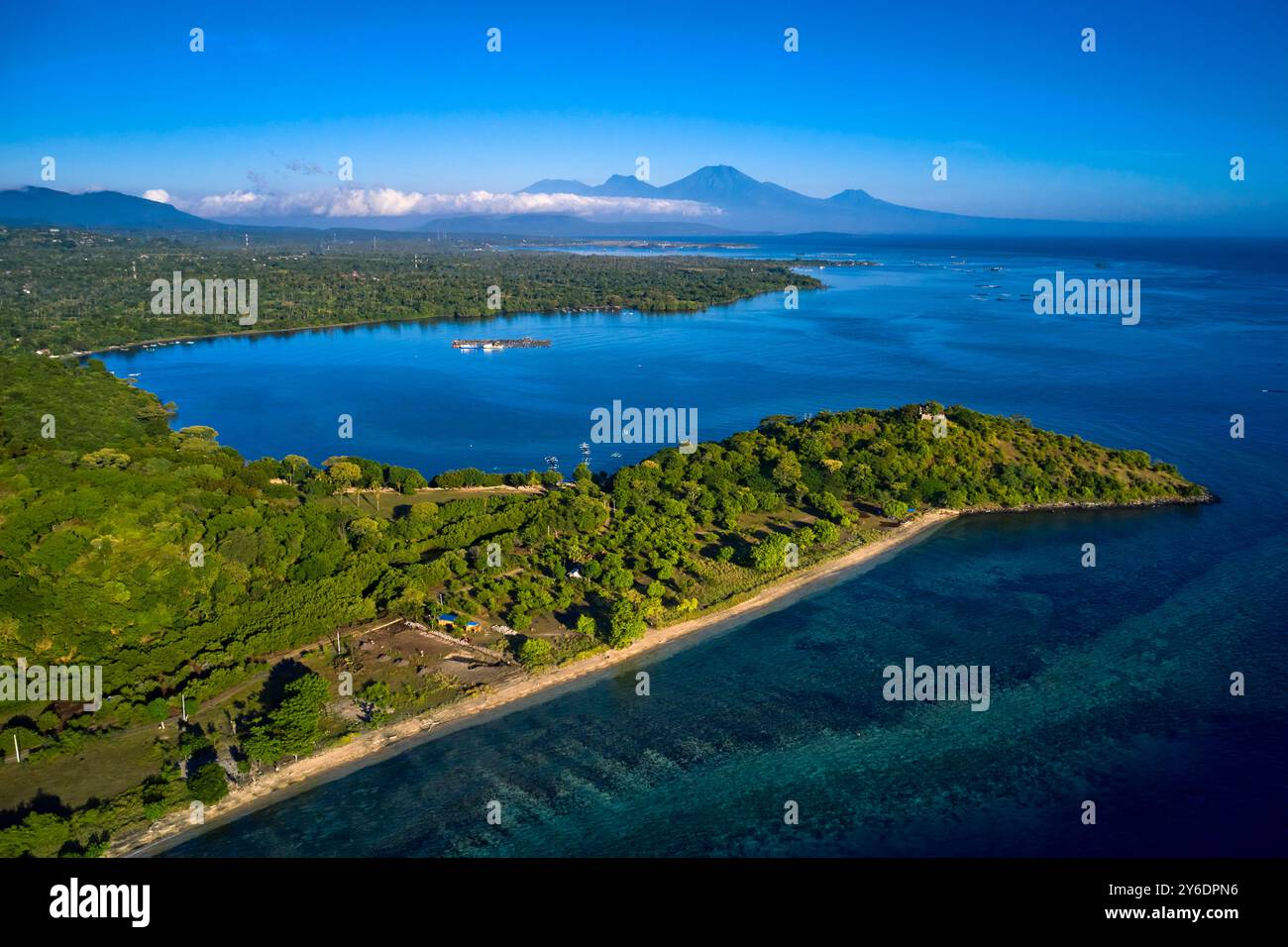 Indonesia, Bali, Pemuteran Beach nella parte occidentale dell'isola Foto Stock