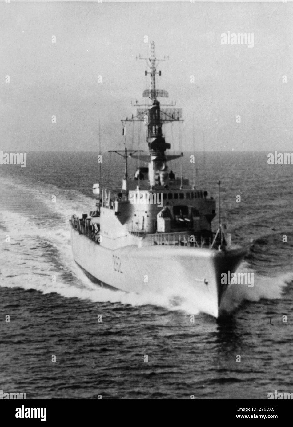 NAVY HMCS SASKATCHEWAN IN TRIALS; 1 MARZO 1963 Foto Stock