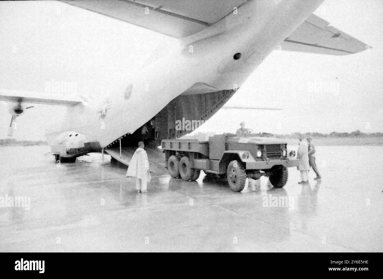 ONU NAZIONI UNITE CAMION DEGLI STATI UNITI HA TRASPORTATO LA BAIA DI CARICO IN KATANGA ; 8 GENNAIO 1963 Foto Stock