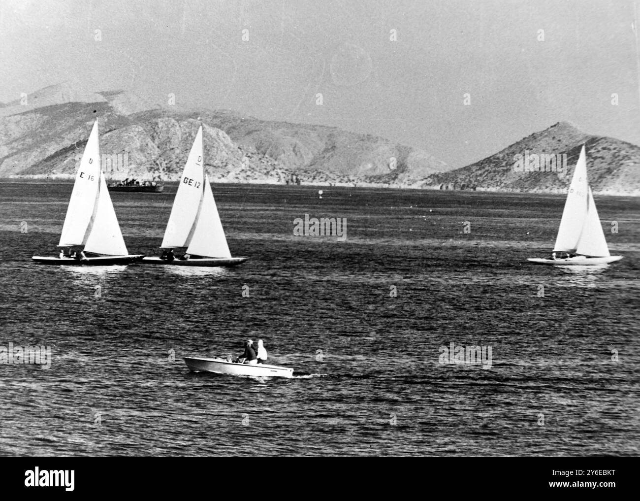 YACHTS PROTEUS III ALLA SPETSOUPOULA CHALLENGE CUP IN GRECIA; 22 NOVEMBRE 1962 Foto Stock