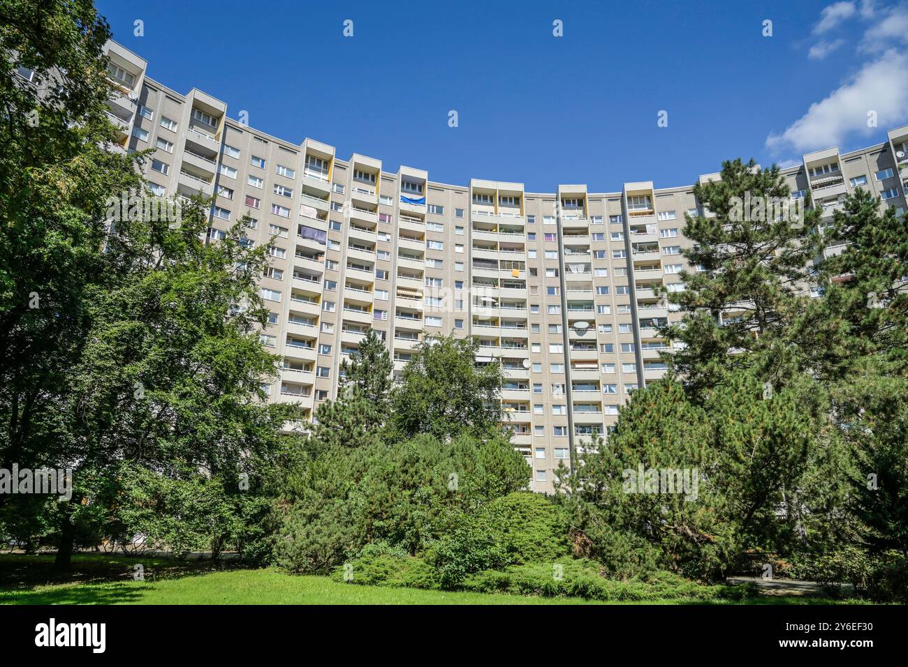 Hochhaus, Lipschitzallee, Gropiusstadt, Neukoelln, Berlino, Deutschland Foto Stock