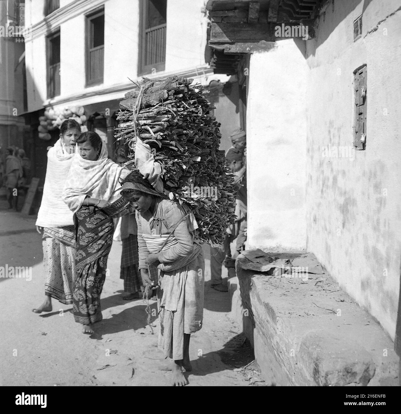 VISTA MONARCHIA COSTITUZIONALE KATMANDU IN NEPAL ; 12 OTTOBRE 1962 Foto Stock