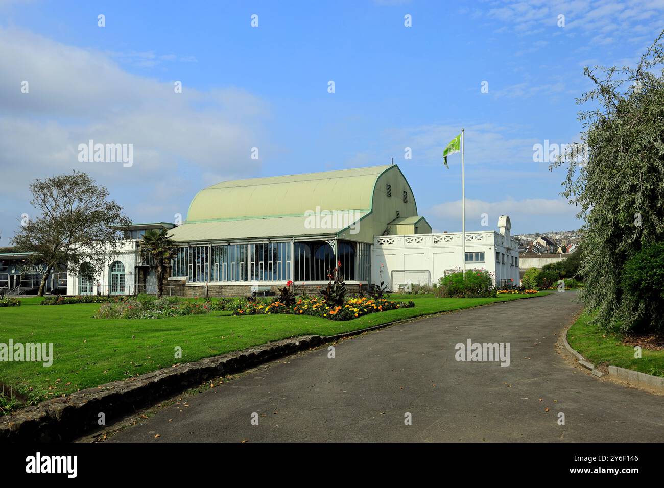 Padiglioni patti, Victoria Park, Swansea, Galles del Sud. Foto Stock