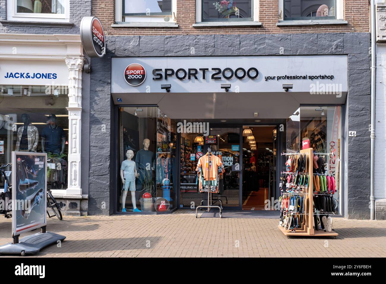 Negozio Sport 2000 a Kampen, Paesi Bassi Foto Stock