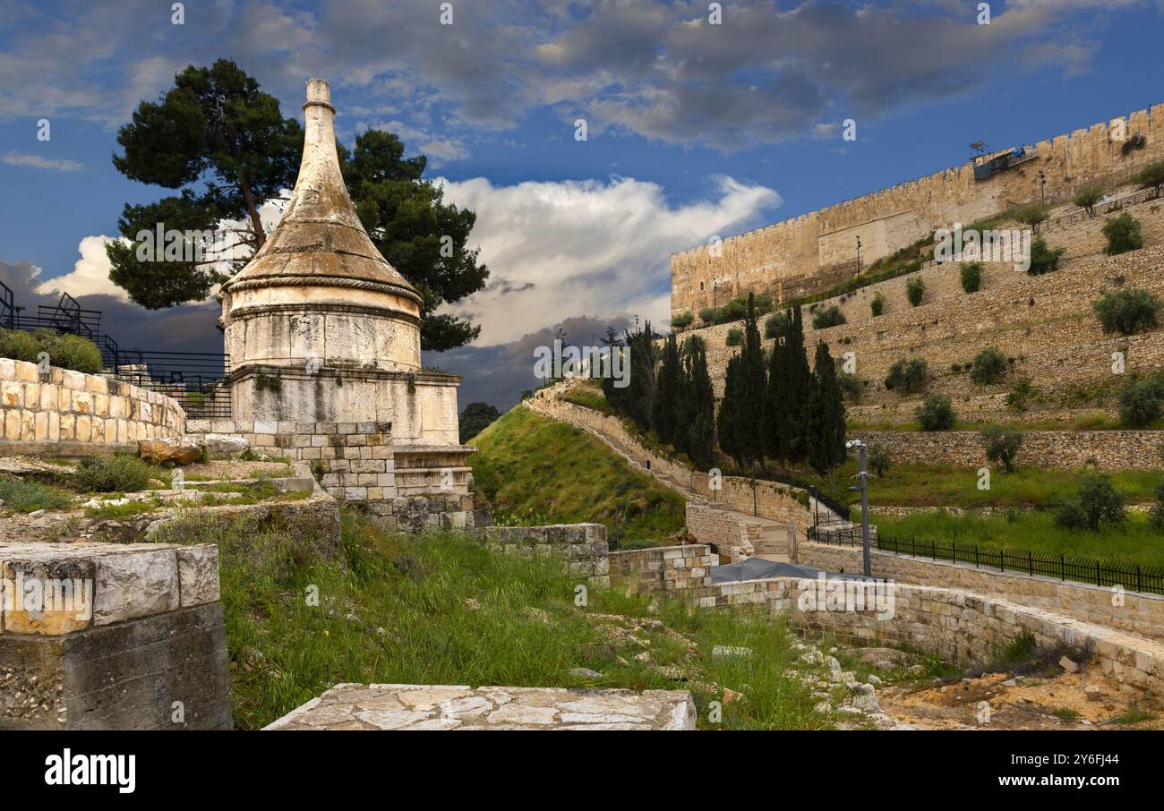 Tomba di Assalonne a Gerusalemme Foto Stock