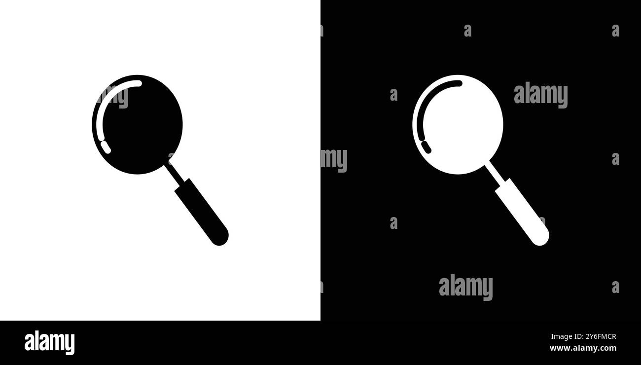 icona di ricerca impostata in stile contorno linea sottile e segno vettoriale lineare Illustrazione Vettoriale