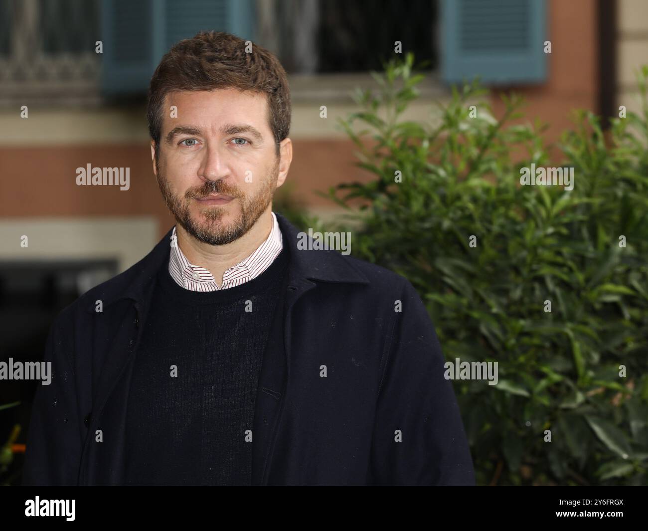 Roma, Hotel de Russie, film d'animazione "il robot selvaggio". Nella foto: Alessandro Roia Foto Stock