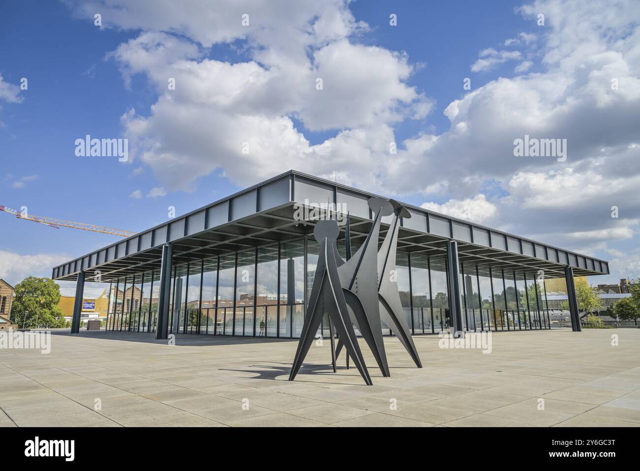 Neue Nationalgalerie, Kulturforum, Potsdamer Strasse, Tiergarten, Mitte, Berlino, Germania, Europa Foto Stock