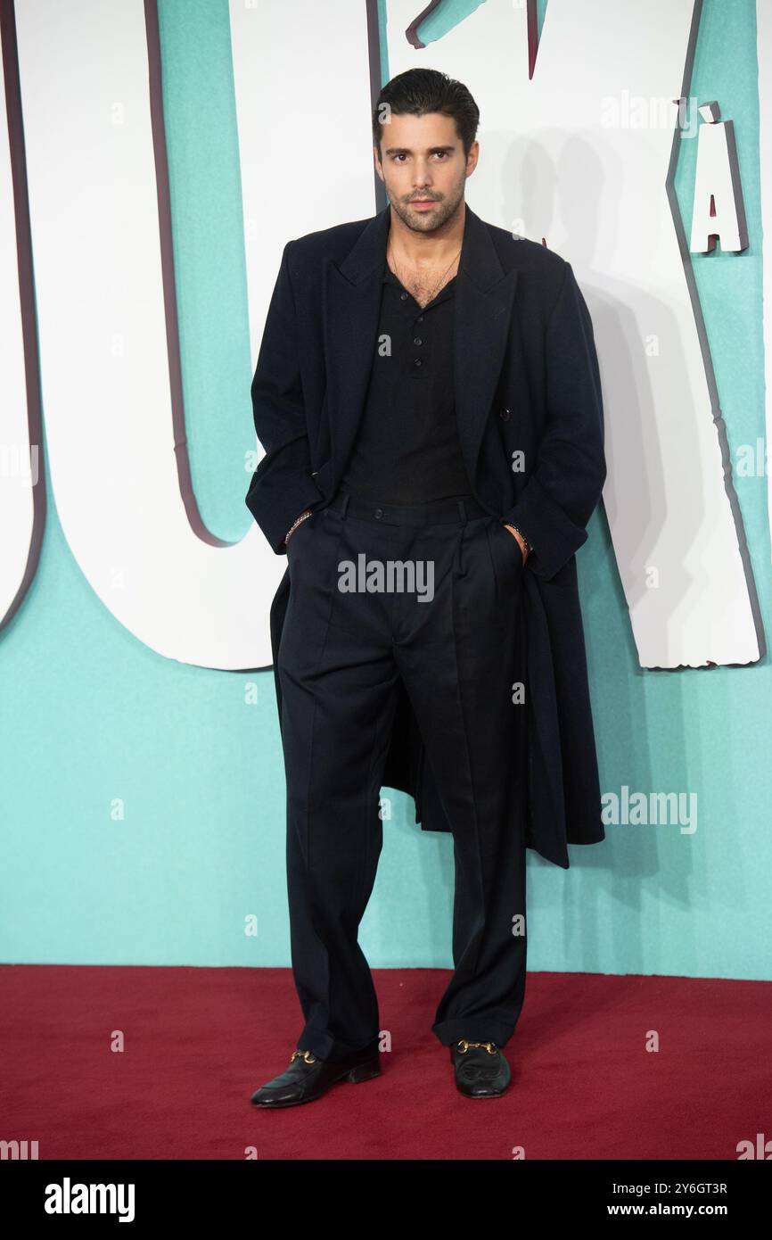 Londra, Regno Unito. 25 settembre 2024. Nella foto Fabien Frankel partecipa alla prima inglese di Joker: Folie à Deux al Cineworld, Leicester Square. Credito: Justin ng/Alamy Live News Foto Stock