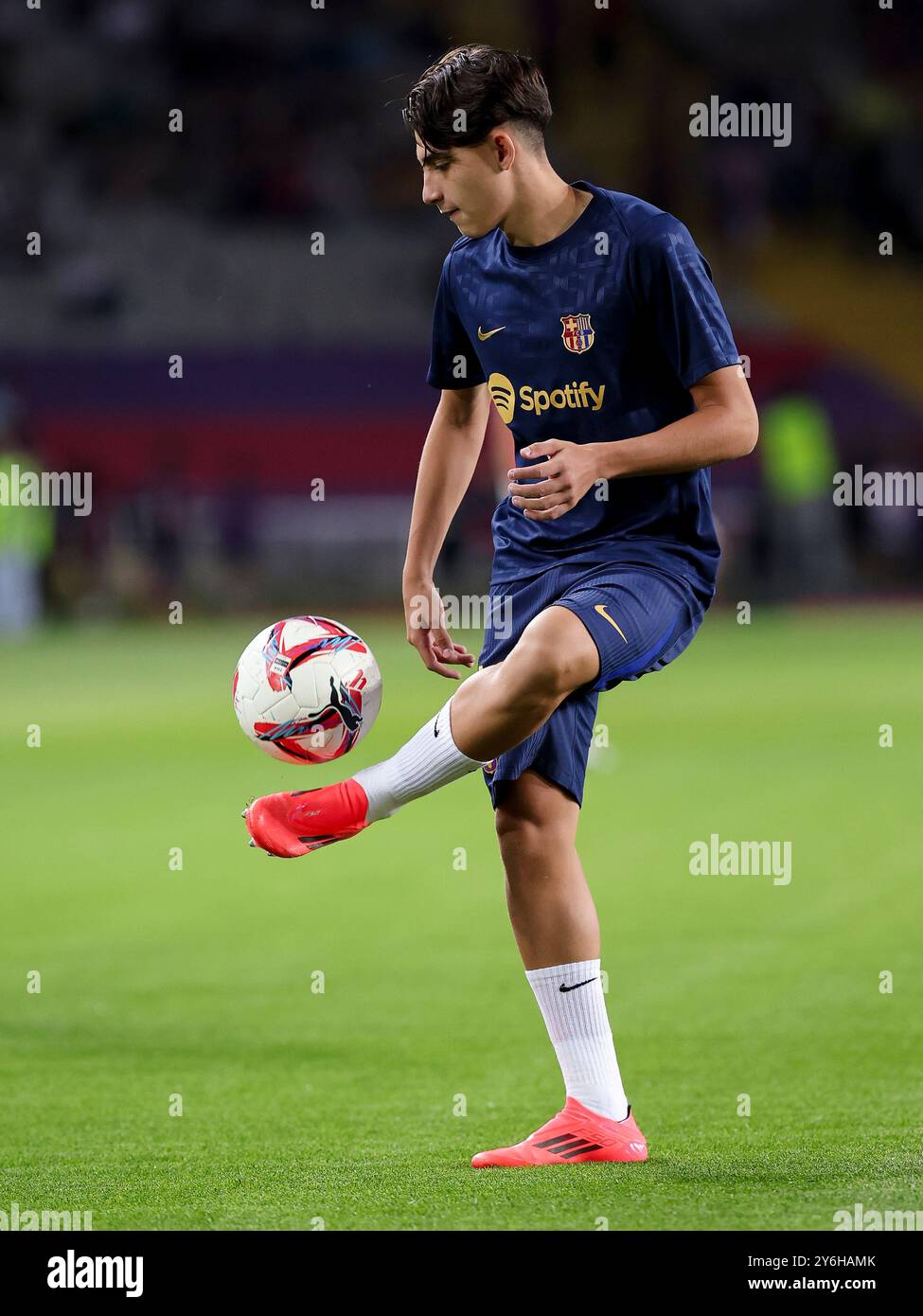 BARCELLONA, SPAGNA - SETTEMBRE 25: Toni Fernandez del FC Barcelona durante la partita Liga EA Sports tra FC Barcelona e Getafe CF all'Estadi Olimpic Lluis Companys il 25 settembre 2024 a Barcellona, Spagna Foto Stock