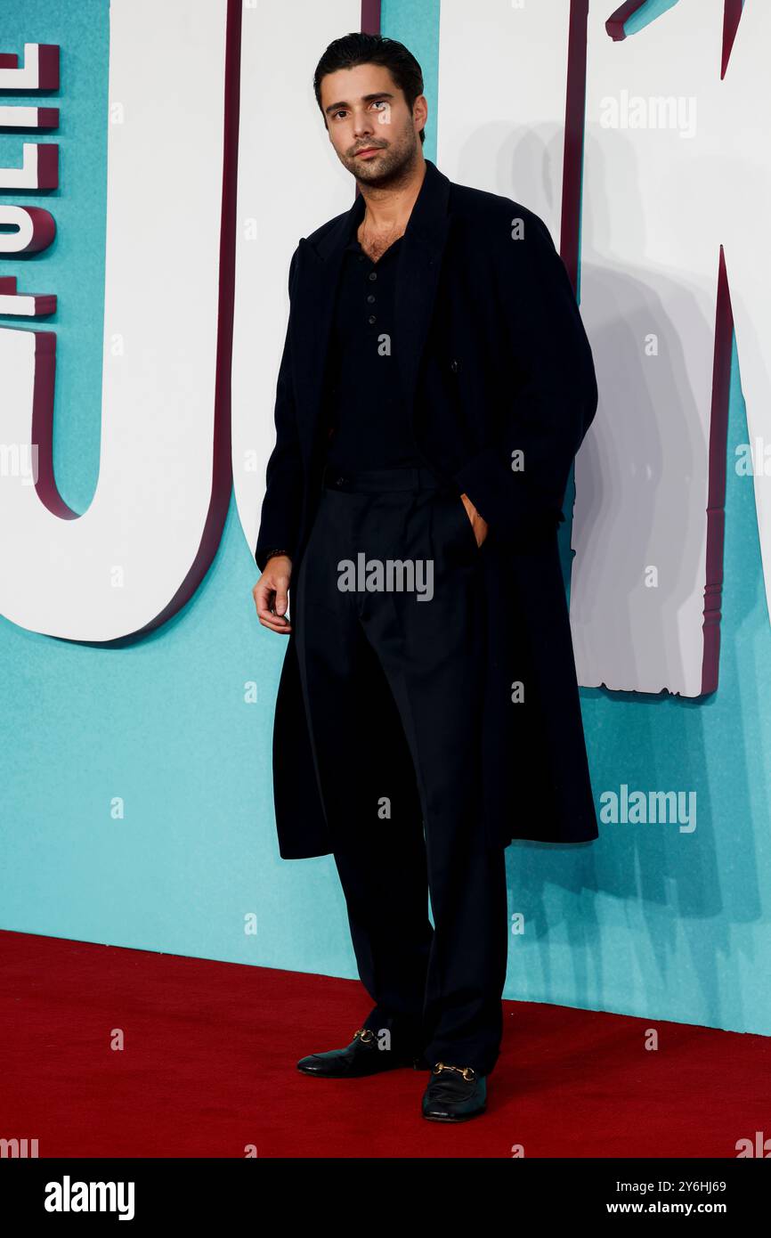 Londra, Regno Unito. 25 settembre 2024. Fabien Frankel partecipa a The Joker: Folie à Deux UK Premiere al Cineworld di Leicester Square, Londra. Credito: SOPA Images Limited/Alamy Live News Foto Stock