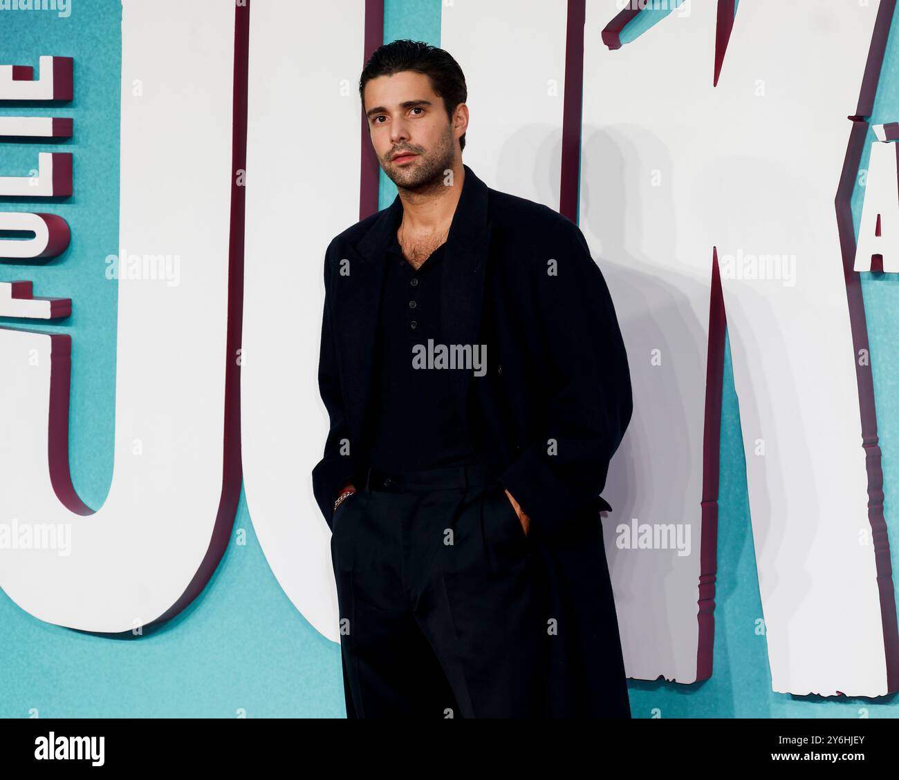 Londra, Regno Unito. 25 settembre 2024. Fabien Frankel partecipa a The Joker: Folie à Deux UK Premiere al Cineworld di Leicester Square, Londra. (Foto di Cat Morley/SOPA Images/Sipa USA) credito: SIPA USA/Alamy Live News Foto Stock