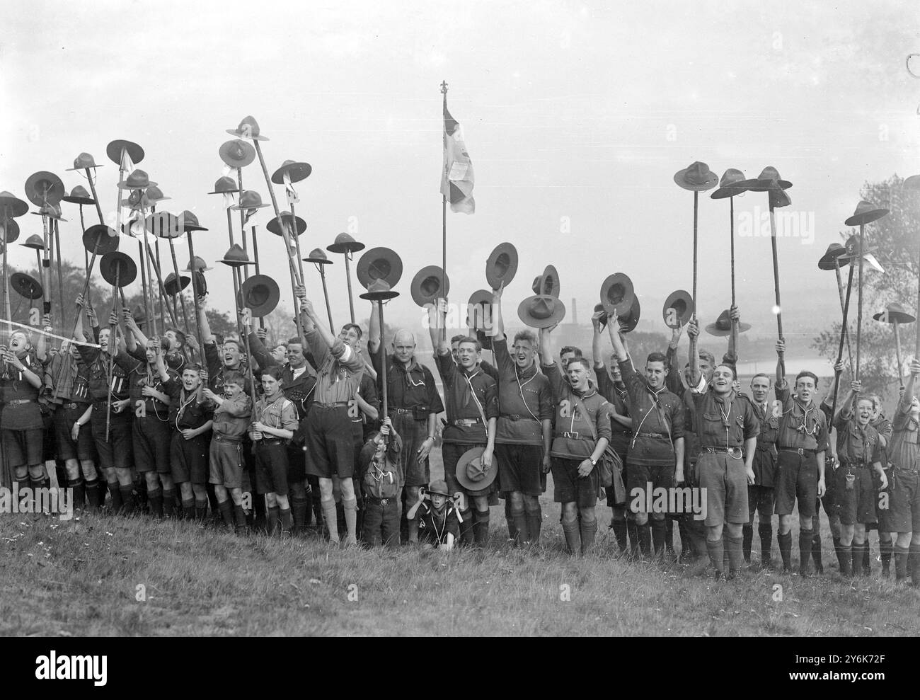 Il raduno dei boy scout al Palazzo Alexandra. 7 ottobre 1922 Foto Stock