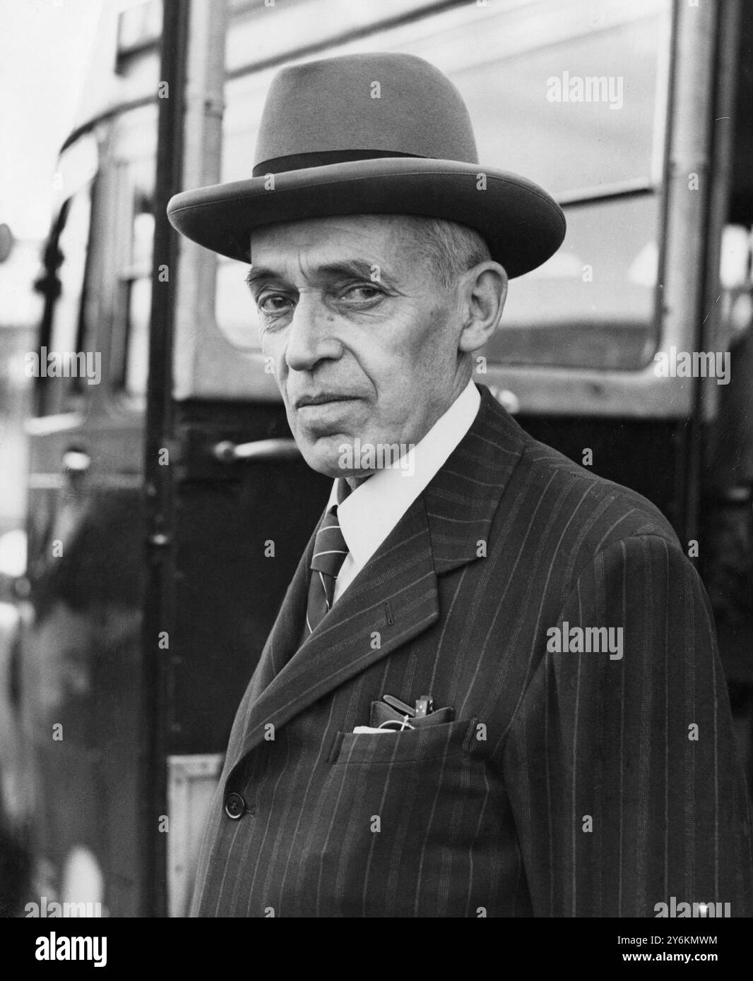 Sir Owen Dixon , mediatore delle Nazioni Unite nella disputa del Kashmir tra India e Pakistan. 26 agosto 1950 Foto Stock