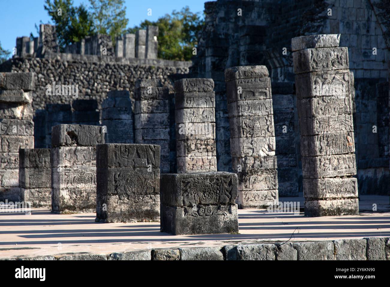 Messico, Stato dello Yucatan. Sito archeologico delle rovine Maya di Chichen Itza Foto Stock